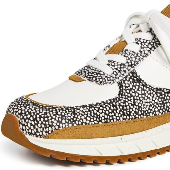 Madewell Women's Kickoff Trainer Sneakers in Neutral Colorblock Leather - Picture 3 of 5